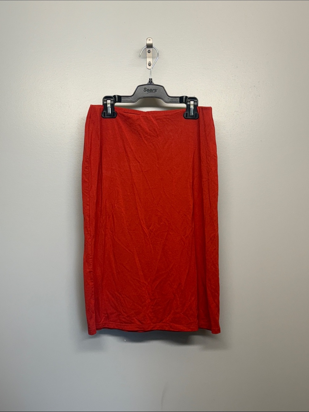 SKIMS Orange Midi Straight Skirt
